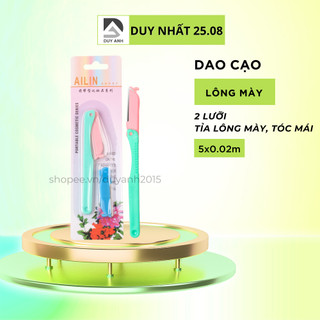 Dao Cạo Lông Mày Ailin - Bộ Dao Cạo, Tỉa Lông Mày Tóc Mái 2 Lưỡi Ailin