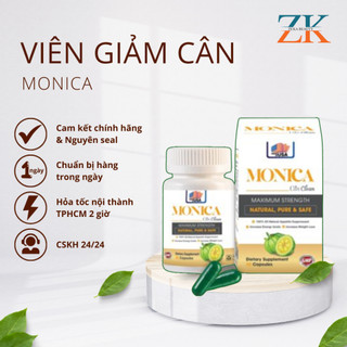  Viên Uống Giảm Cân Gin Clean Monica mẫu mới hộp 30 viên Mỹ giúp giảm đốt mỡ siết cơ giảm cân hiệu quả 