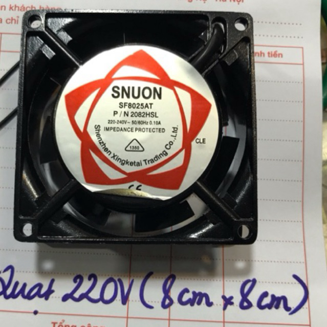 Quạt thông gió 220V(8cm X 8cm)