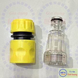 Bộ khớp nối nhanh+ cút lọc nước đầu vào máy rửa xe cao áp