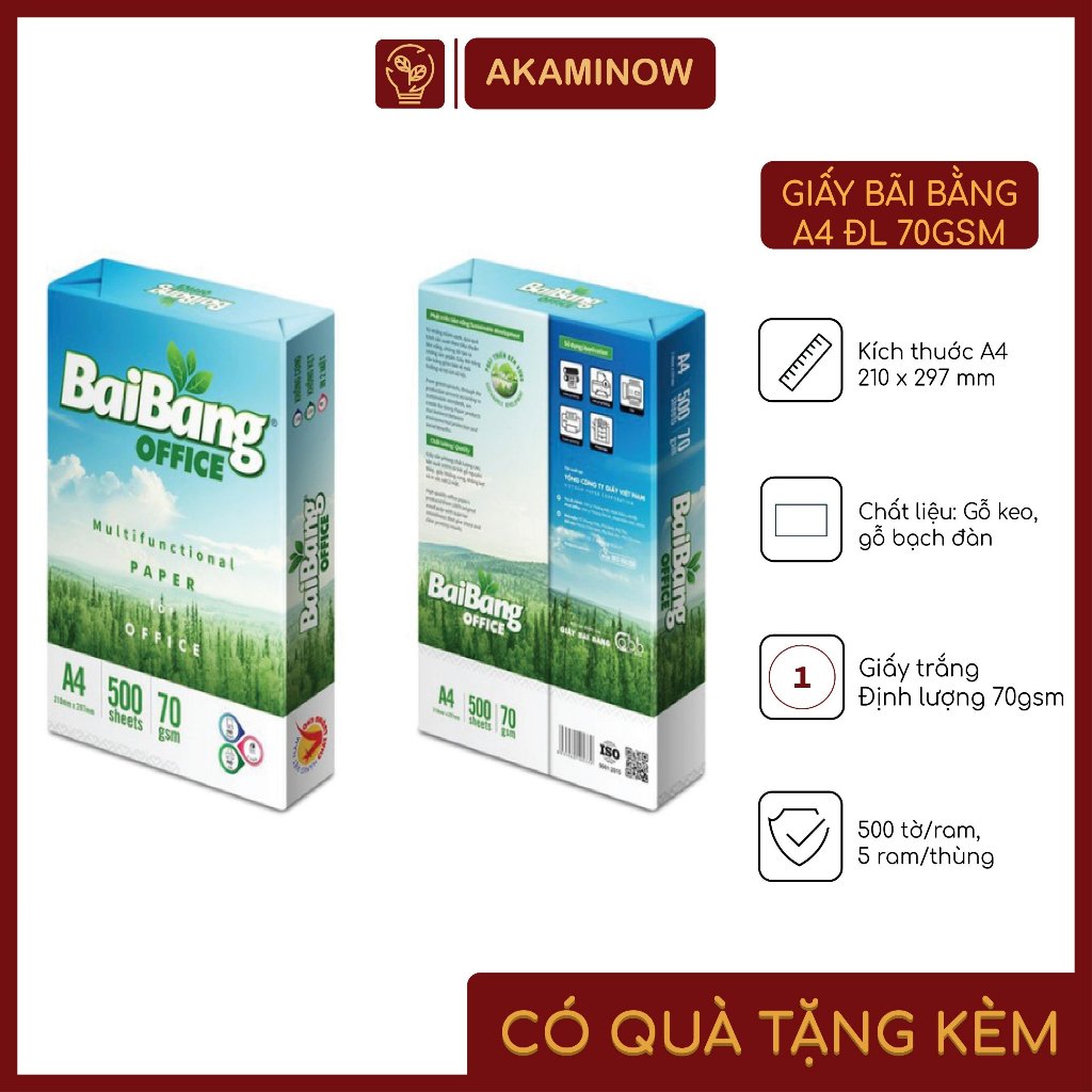 Giấy Bãi Bằng A4 ĐL70gsm