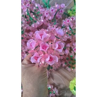 Bông hoa mai,hoa đào pha lê làm sẵn (ib chọn màu)