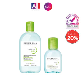 Nước tẩy trang và làm sạch dành cho da hỗn hợp,da dầu đến da mụn Bioderma sebium h20 TẶNG (Nhập khẩu)