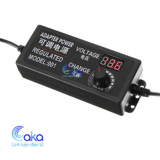 Bộ chuyển đổi nguồn AC DC 220v sang 3V 5V 9V 12V 24V màn hình hiển thị led Có giắc cắm đầu nối DC