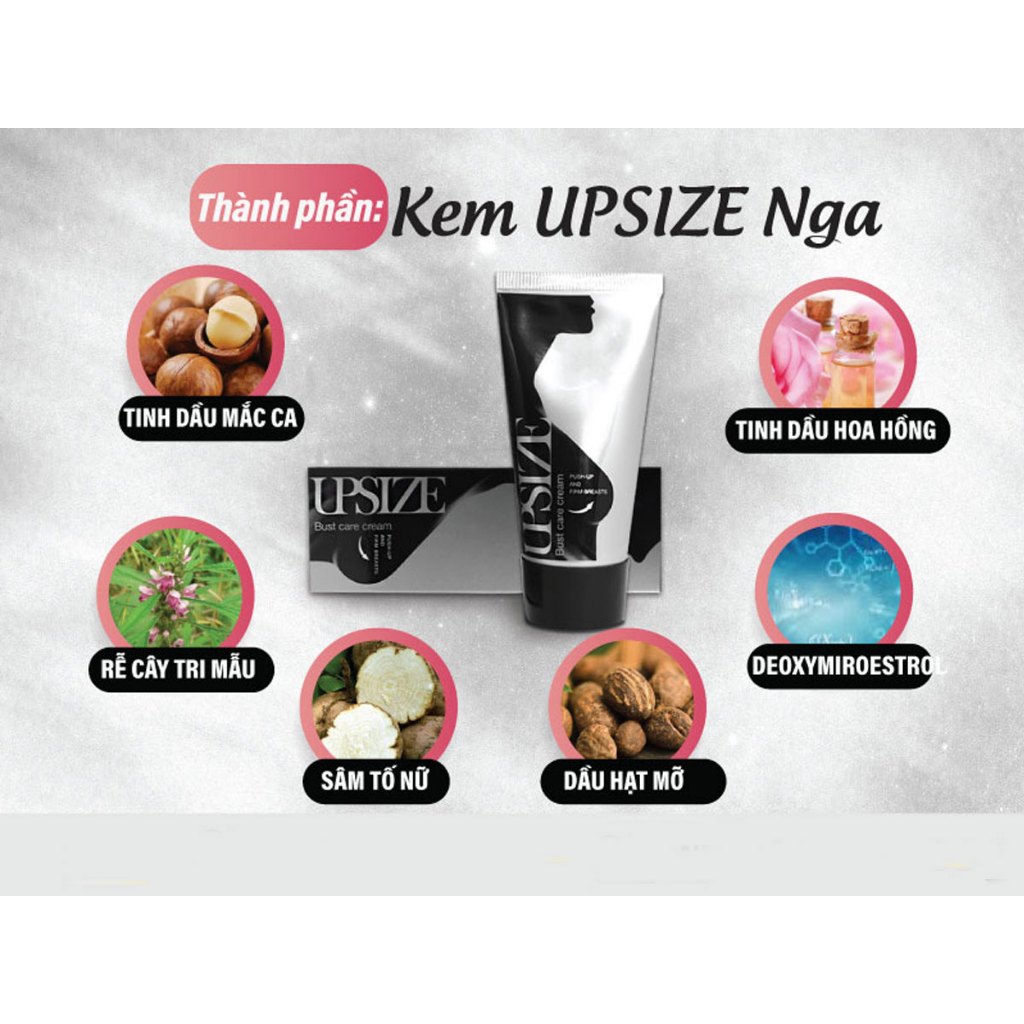 Kem nâng ngực upsize Nga nở ngực chống chảy xệ,Kem tăng vòng 1 upsize Công Thức Tự Nhiên Làm Săn Chắc Và Nở Ngực