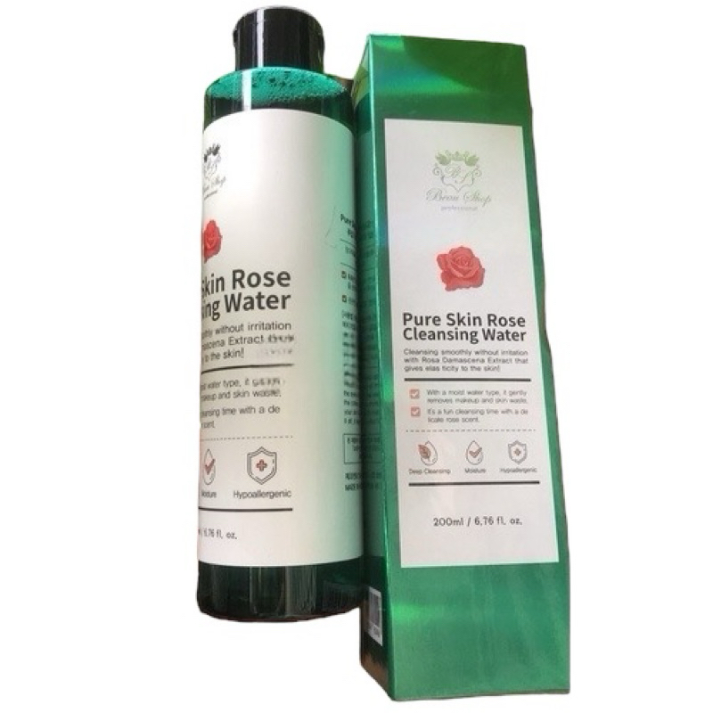 Nước tẩy trang hoa hồng Beau Shop Pure Skin Rose Hàn Quốc 200ml
