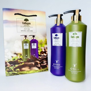 Bộ dầu gội + xả TOCO Collagen kích thích mọc tóc 785ml*2