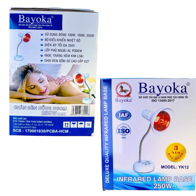 Đèn hồng ngoại chân thấp Bayoka, kèm bóng 250w