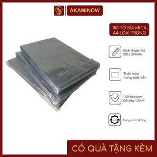 100 tờ bia mica A4 loại trung