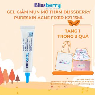 Gel giảm mụn mờ thâm Blissberry Pureskin Acne Fixer K21 15ml