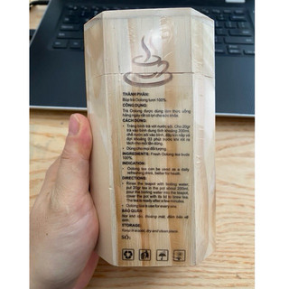 Trà Oolong (Ô long) Tâm Châu hộp gỗ 200g