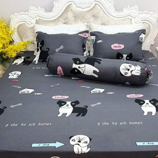 (mẫu ga gối hot)set ga gối 4 món không chăn