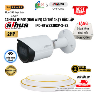 Camera IPC Dahua 2230SP-S-S2 Thân có hỗ trợ khe cắm thẻ nhớ, P2P Stalight ban đêm