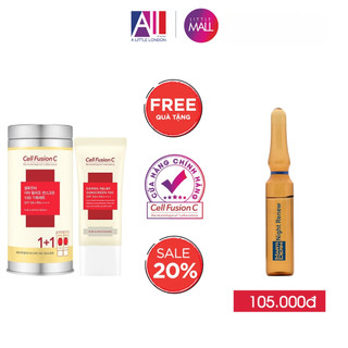 Kem chống nắng Cell Fusion C Derma Relief Suncreen 100 SPF50+ PA+++TẶNG Ampoule chống lão hóa Martiderm (Nhập khẩu)
