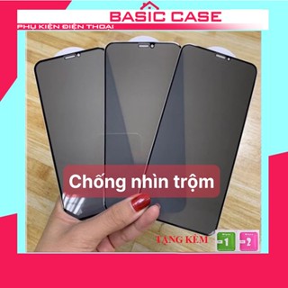 10.900đ Kính cường lực iphone chống nhìn trộm tự dán Baikô full màn ip 7/8plus/x/xsmax/11/12/13/14/15/16/pro/promax/plus