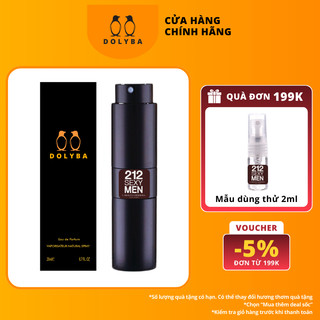 Nước Hoa Nam DOLYBA 212 SEXY MEN Tinh dầu gốc Pháp hương thơm chuẩn mini dạng xịt 20ml