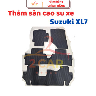 Thảm lót SÀN CAO SU đúc xe Suzuki XL7/ XL-7 mẫu 3 hàng ghế, hàng không mùi cao cấp - Nissin tổ ong