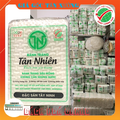 Bánh Tráng Siêu Mỏng Tân Nhiên 450G -Đặc sản Tây Ninh- Sạch, Không Cần Nhúng Nước, Sỉ SLL Toàn Quốc