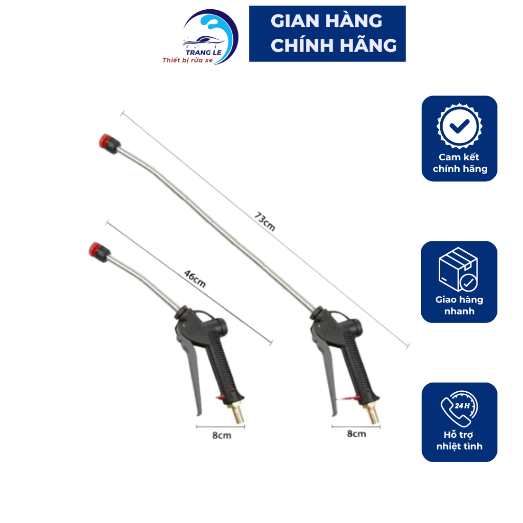 (XẢ KHO) Súng phun bọt siêu mịn - lắp vào bình bọt tuyết