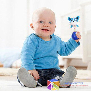 Đồ chơi xúc xắc chút chít động vật dễ thương, đồ chơi âm thanh giúp bé sơ sinh tập cầm nắm DV104