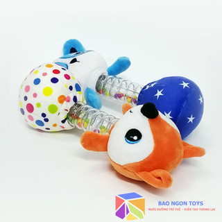Đồ chơi xúc xắc chút chít động vật dễ thương, đồ chơi âm thanh giúp bé sơ sinh tập cầm nắm DV104