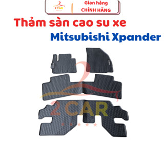 Thảm LÓT SÀN CAO SU xe Mitsubishi Xpander / xpander cross 2018- 2021, 2022, 2023,2024 loại đúc dày, 3 hàng ghế dễ vệ sin