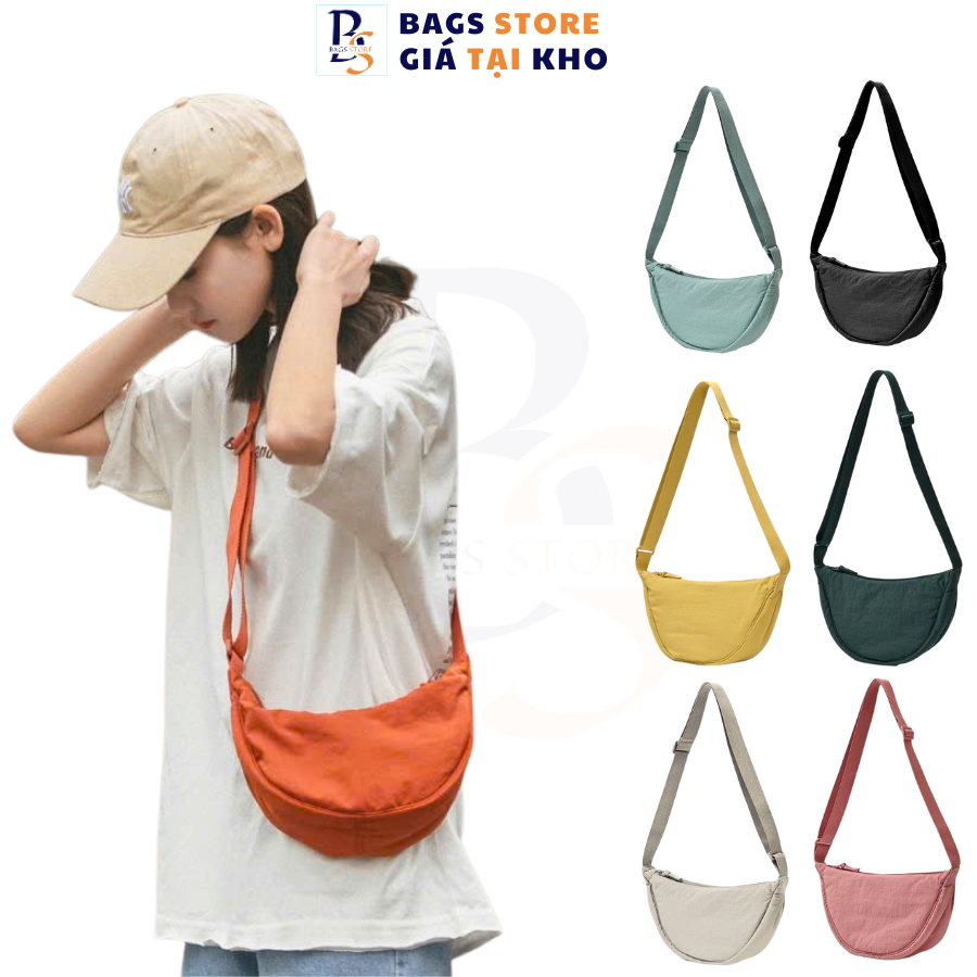Túi Đeo Chéo Thời Trang Nam Nữ Chống Thấm Nước, Túi Bán Nguyệt UNI Nhiều Màu Sắc Trẻ Trung