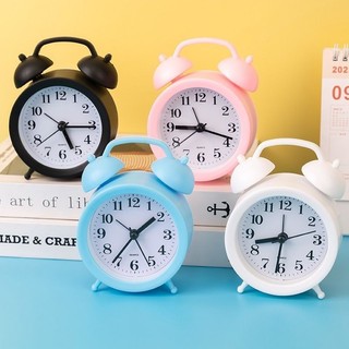 Đồng hồ báo thức chuông reo lớn kêu to để bàn đa năng hẹn giờ báo thức xem coi giờ trang trí bàn học làm việc mini cute