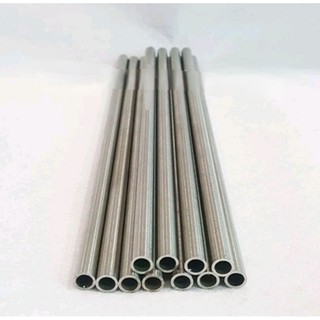 1 cái Ống dẫn hóa chất chất lỏng (ống mao dẫn) bằng INOX dày 1mm dài 25cm phi trong 0.6cm phi ngoài 0.8cm