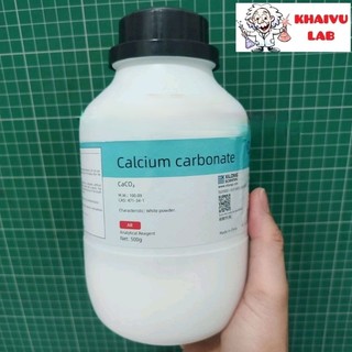 Calcium carbonate CaCO3 lọ 500g canxi cacbonat Xilong TINH KHIẾT