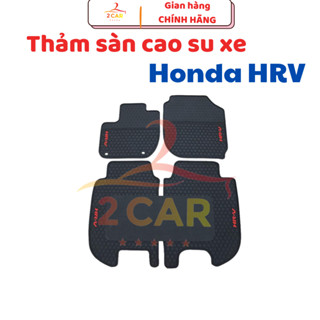 Thảm LÓT SÀN CAO SU cho xe Honda HRV không mùi, dễ vệ sinh- CHỮ ĐỎ NH