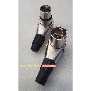 Jack Canon XLR cong bẻ góc 90 độ loại tốt hãng LS nhập khẩu. Báo giá 1 cái. Jack canon cong bẻ góc 90 độ.Jack canon cong