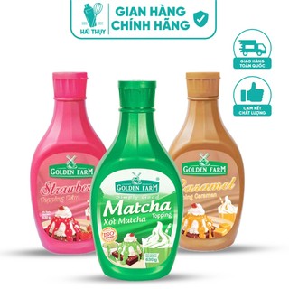Sốt Golden Farm Socola/ Caramel/ Dâu/ Matcha