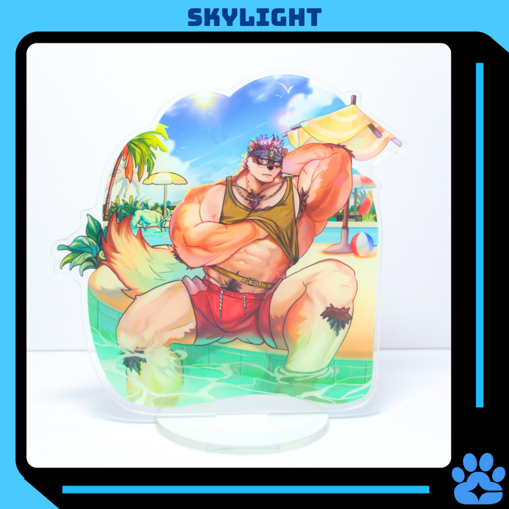 Mô Hình Standee Furry KAMUI - Tokyo Afterschool Summoners - nhựa Mica 14cm