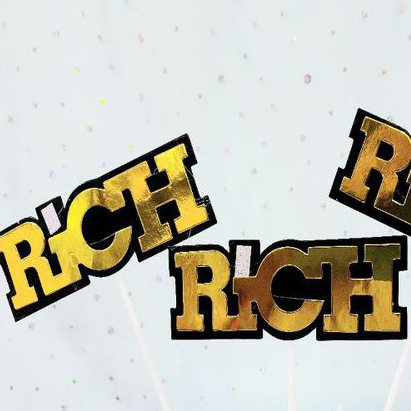 Set que chữ Rich hd (3 que/set)