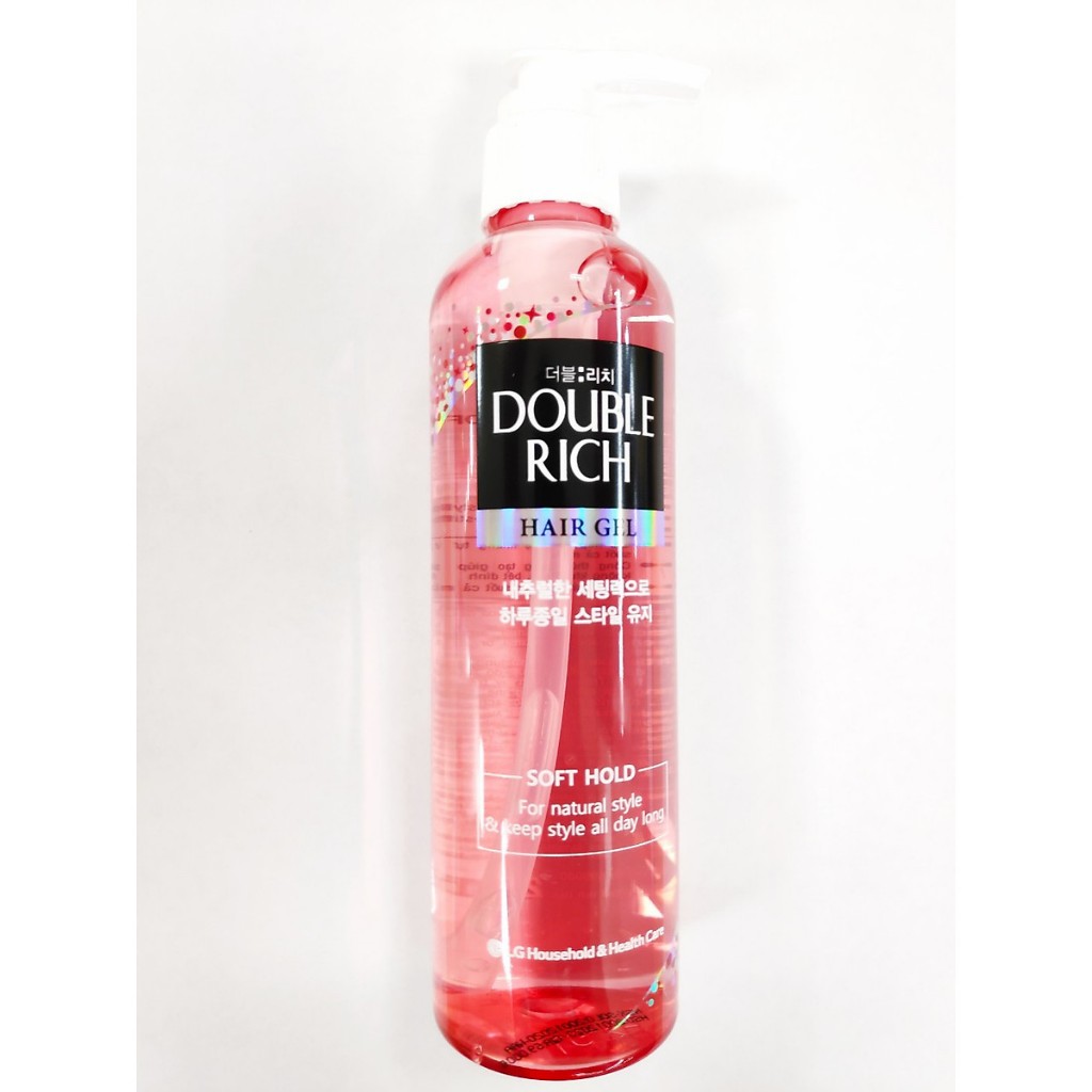 Keo dưỡng tóc giữ nếp tóc thẳng Double Rich Soft Hold 250ml