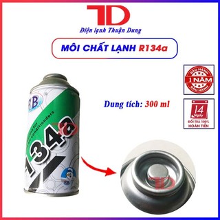 Môi chất Lạnh R134a Lon 300ML dùng cho Tủ Lạnh