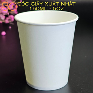 Combo 2.000 Ly giấy dùng 1 lần 150ml - 5OZ, 210ml - 7OZ cốc giấy màu trắng, màu ngẫu nhiên giá rẻ. bán buôn