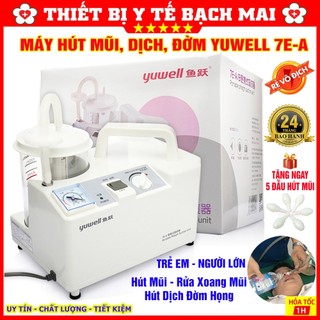 Máy hút dịch, hút đờm 1 bình yuwell 7e-a, máy hút mũi cho bé