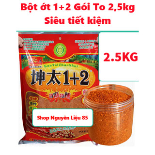   GÓI TO 2.5KG Bột ớt tê cay rắc lạp xưởng xúc xích nướng đá.Gia vị ướp,trộn,chấm,chiên,nướng BBQ... hãng 1+2 siêu thơm 