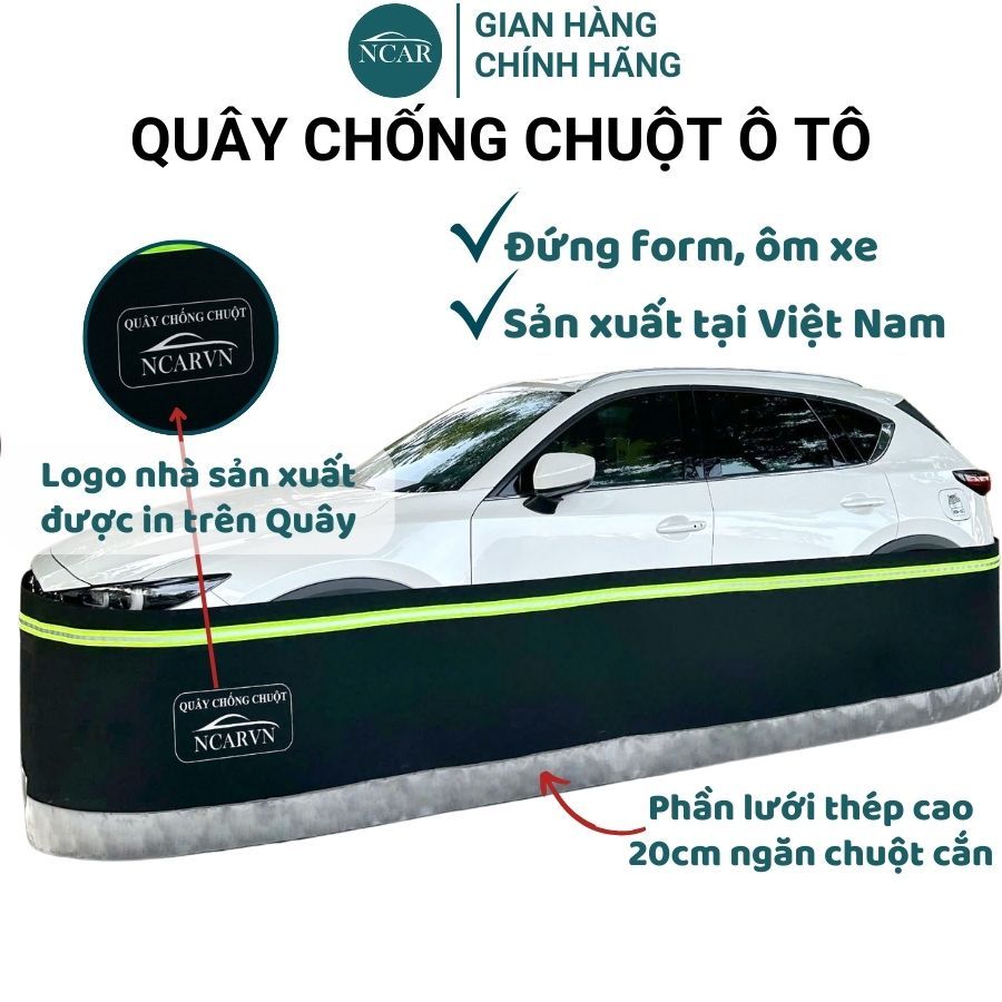 Quây Chống Chuột Ô Tô, Lưới Chống Chuột Ô Tô - đứng form, ôm thân xe, sản xuất tại Việt Nam