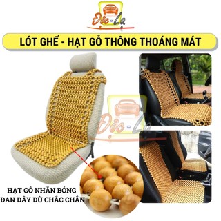 Lót ghế hạt gỗ thông cao cấp chống đau mỏi lưng ghế ô tô - ghế văn phòng