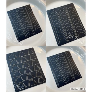 Sticker Fen đầu móng, Sticker dặm omber. Sticker omber 2024, sticker cao cấp, sticker nail