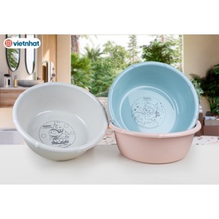 Chậu rửa mặt Hokori nhựa Việt Nhật kt 27-32cm