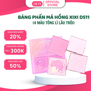 Xixi Herorange 4 Màu Phấn Mắt Bảng Phấn Mắt Bốn Màu Phấn Má Hồng 2in1 Blush Và Eye Shadow Nature Eye Shadow D511 DETI