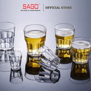 [ Hộp 06 ] Ly thủy tinh Deli Central Rock 45ml , 150ml , 205ml | Tùy Chọn Dung Tích