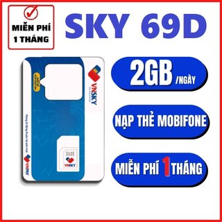 [ Tặng 1 Tháng Đầu ] Sim 4G Mobifone SKY69 SKY79 Miễn Phí Data 90GB/Tháng 60GB/Tháng Cả Tháng Chỉ 69K
