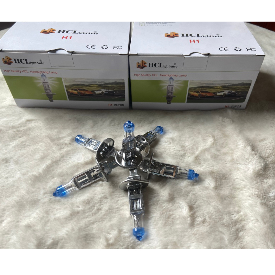 Hộp 20 Bóng H1 HCL điện 12v và 24v siêu sáng.