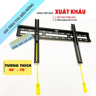Giá treo tivi, kệ treo tivi, khung treo tivi thẳng tường a3f / ergotek e93 40 - 75 inch - siêu mỏng chỉ 2.9 cm