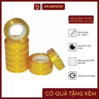 Băng dính trong nhỏ để bàn 1,2cm - 1.6cm